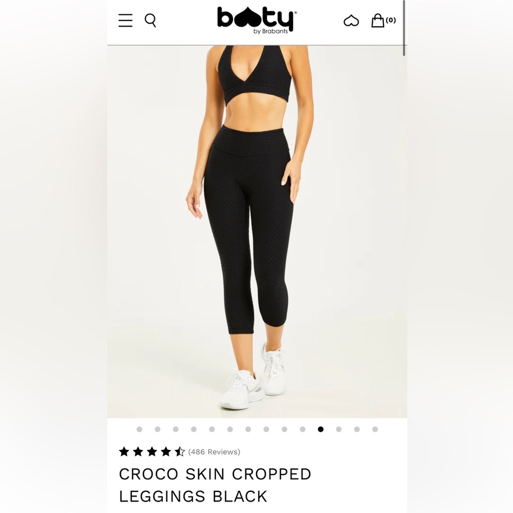 Booty by Brabants Croco skin cropped legging
